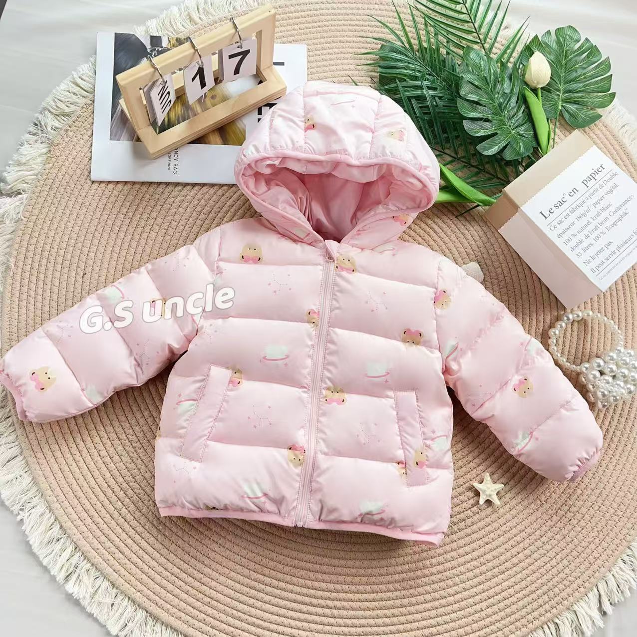 2【小吐司羽绒服】H25209儿童羽绒服2025冬季新款女童百搭羽绒服