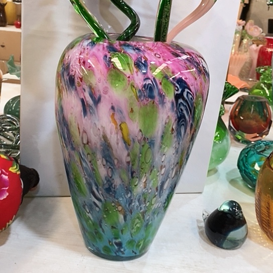 无铅玻璃花瓶高31厘米口径9厘米