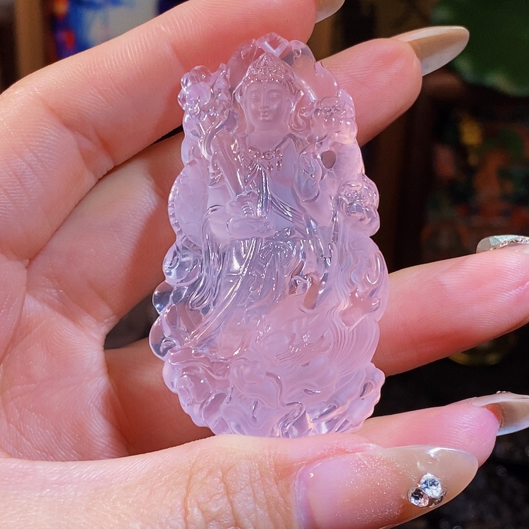 用***意水晶未镶嵌颈饰吊坠