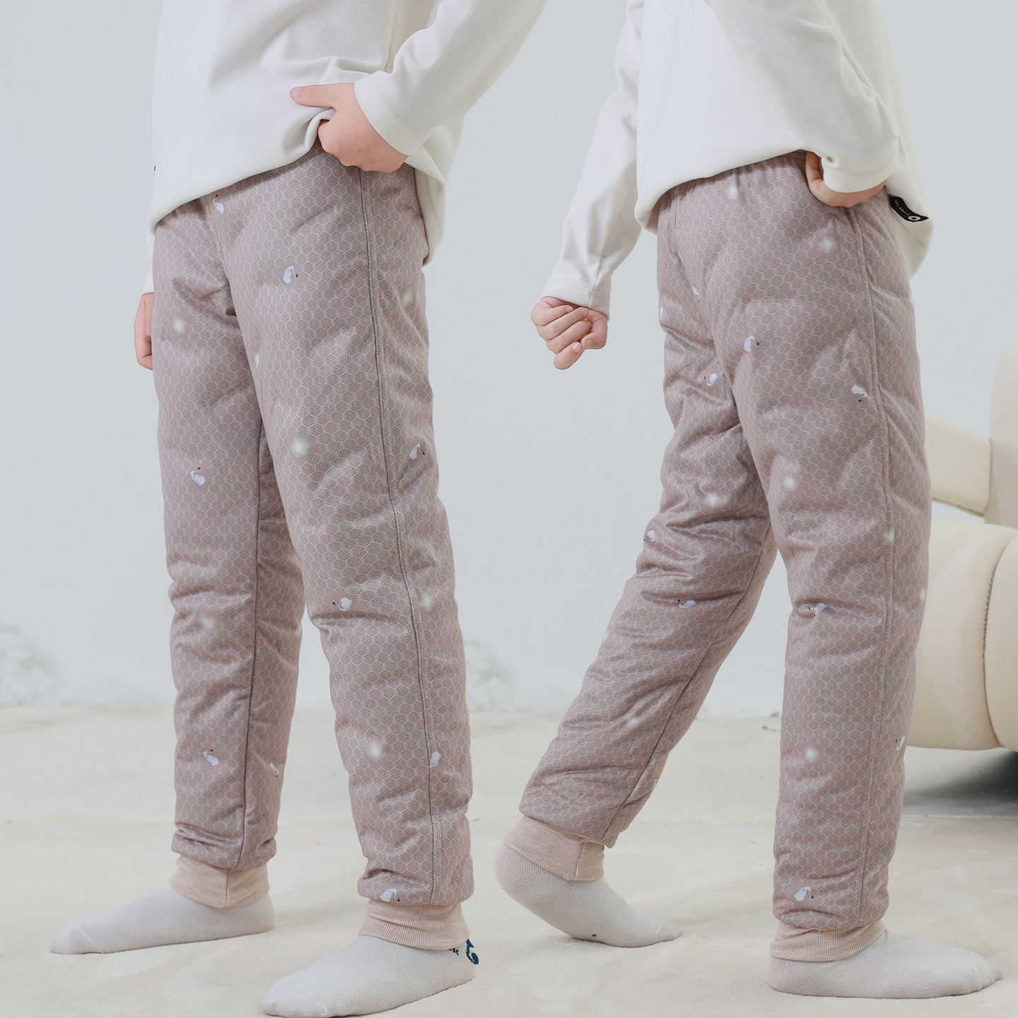 【校服神器！内穿保暖！】冬款男孩中大童儿童加厚保暖羽绒裤内穿裤