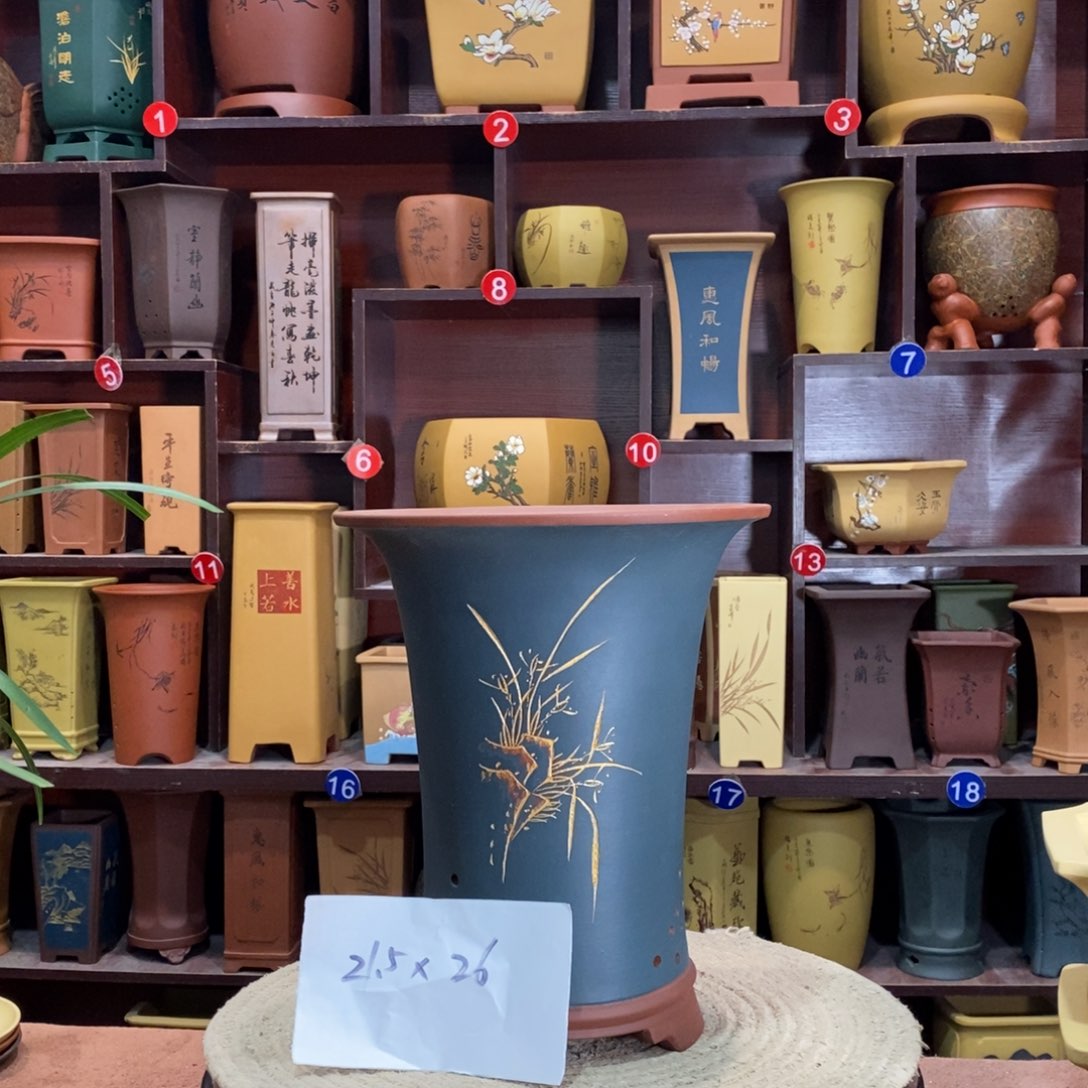 紫砂艺术紫砂花盆