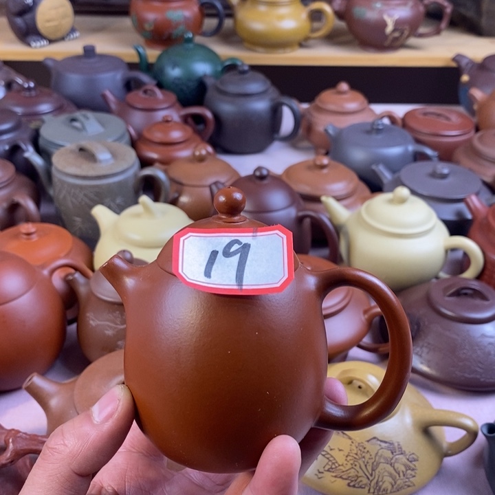 紫砂茶壶朱泥龙蛋