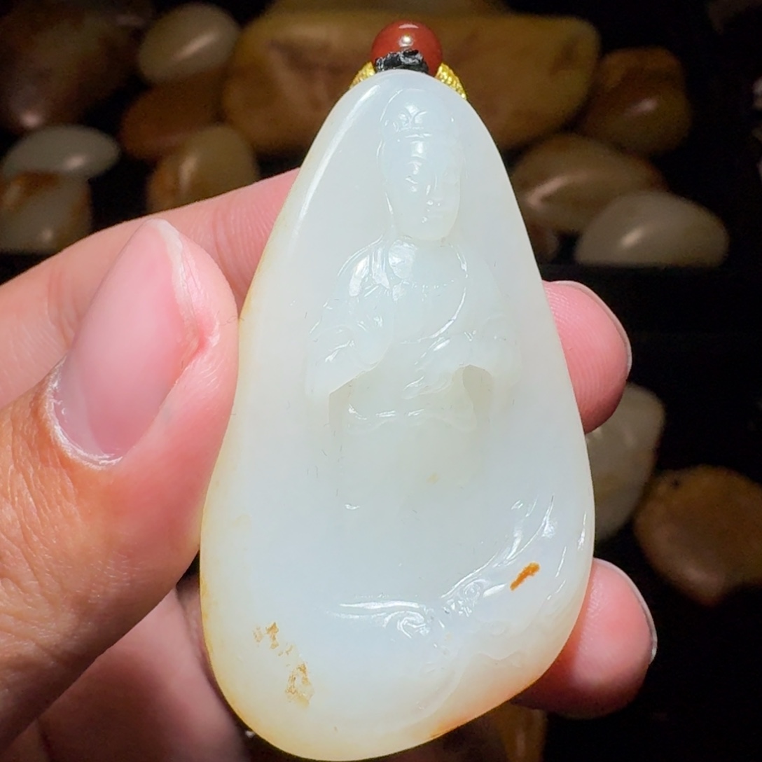 和田玉颈饰未镶嵌鸿*