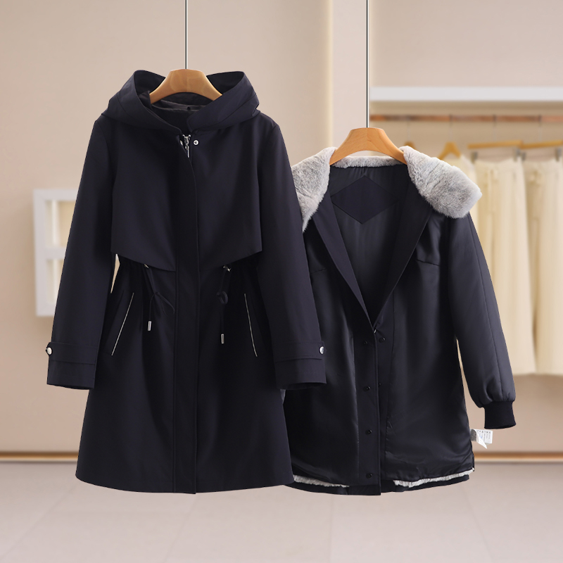 B3226-【25年卡家秋冬新款】收腰外搭内胆两件套派克服#1ZKR58F001