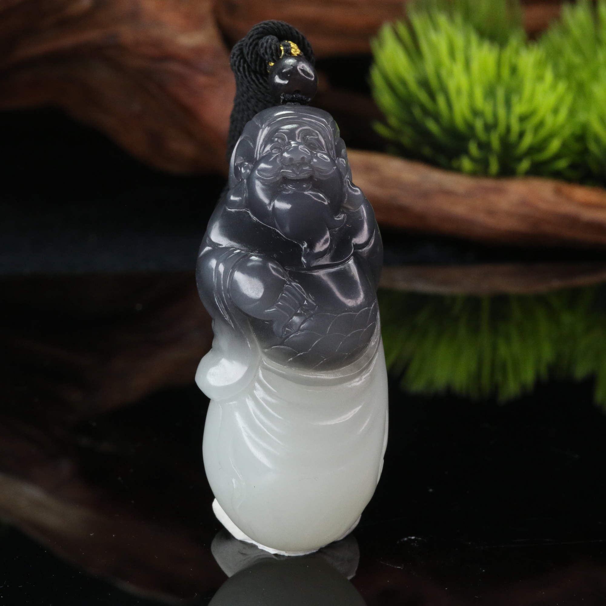 11和田玉烟紫双色财爷（钟文杰）/200927北京中保拍卖