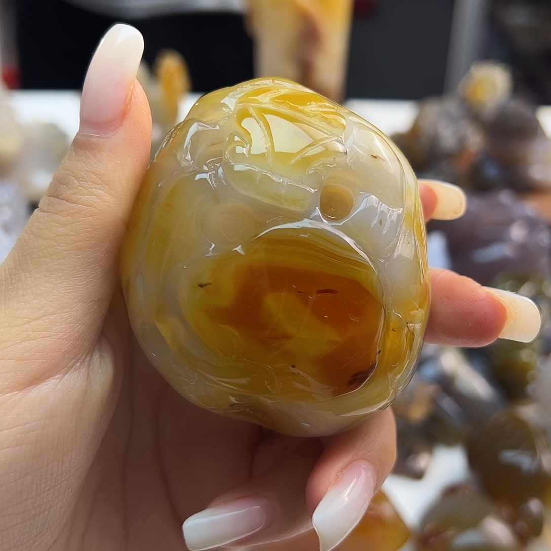 玛瑙/玉髓未镶嵌吊坠(不含链)