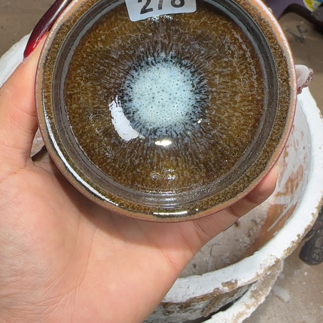 茶盏龙窑柴烧原矿原釉278