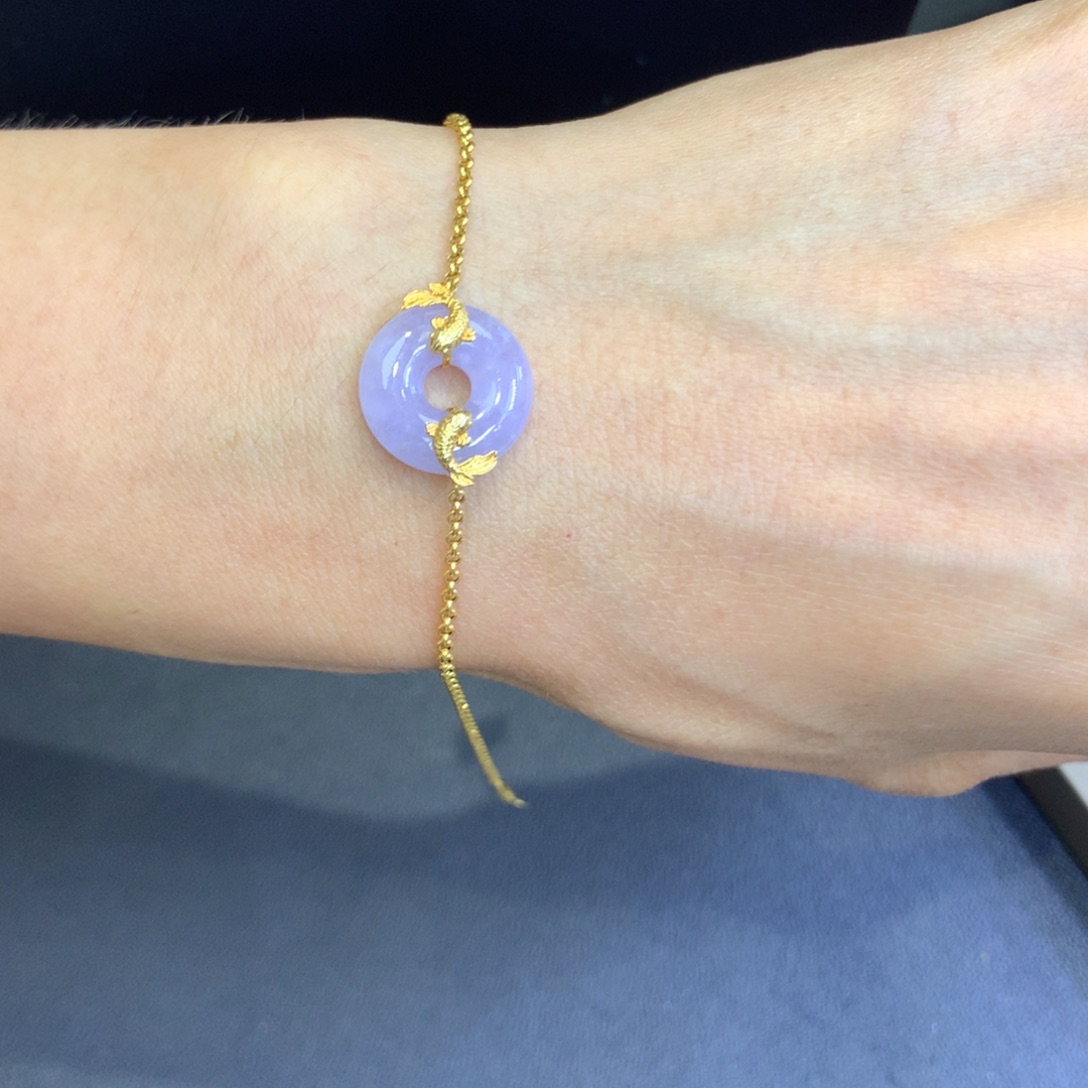 【闪购商品】翡翠18K金镶嵌颈饰翡翠