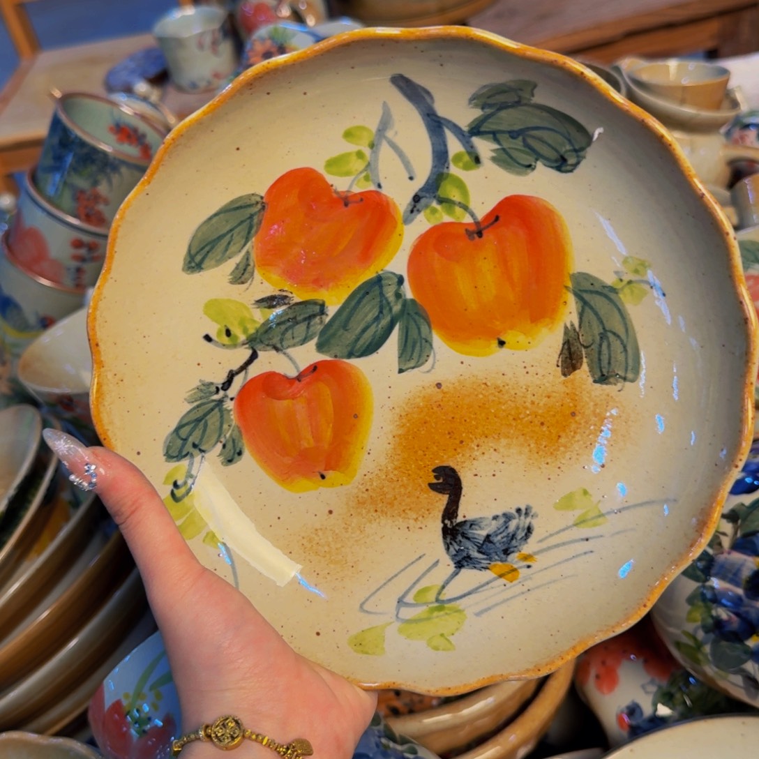 瓷片景德镇陶瓷手工手绘