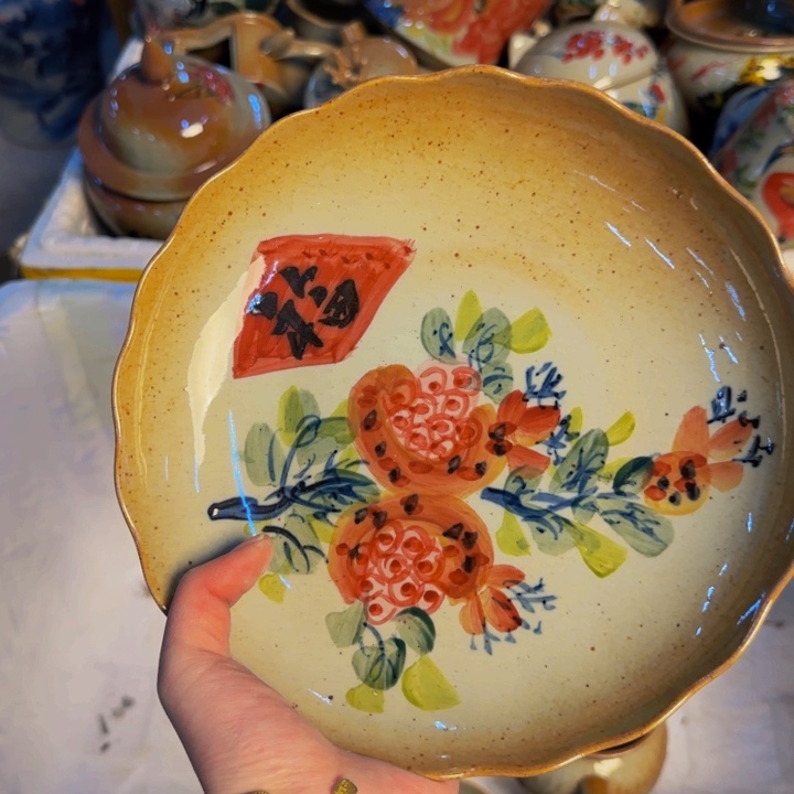 瓷片景德镇陶瓷手工手绘