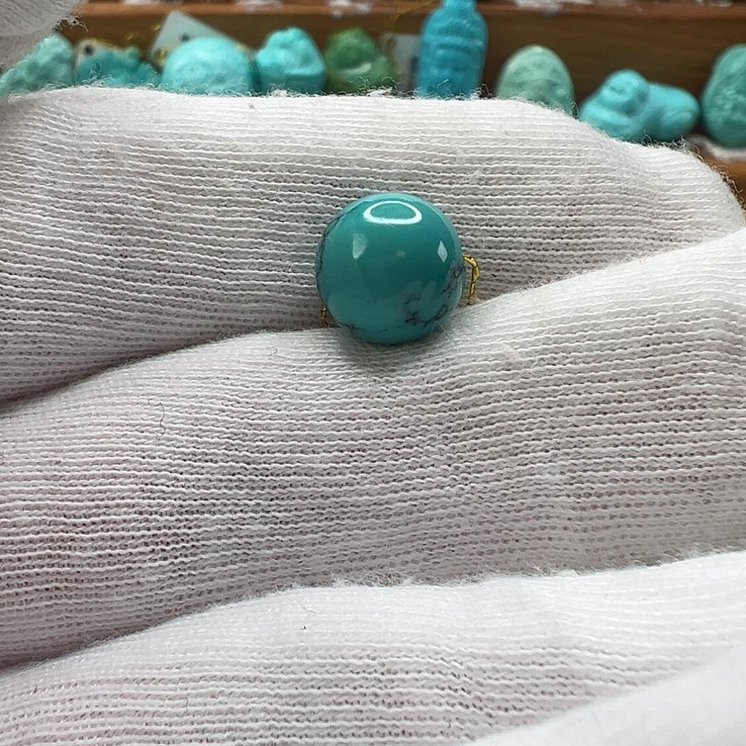 绿松石圆珠 未镶嵌