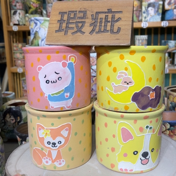 红陶景德镇艺术手绘作品