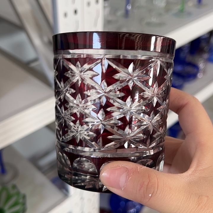 平底款水晶玻璃微瑕一个