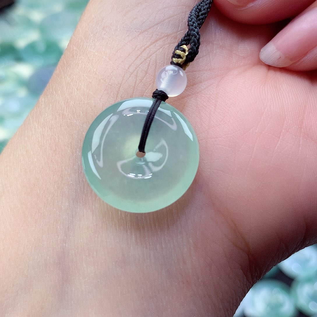 翡翠颈饰未镶嵌编号12尺寸18.7-5.6