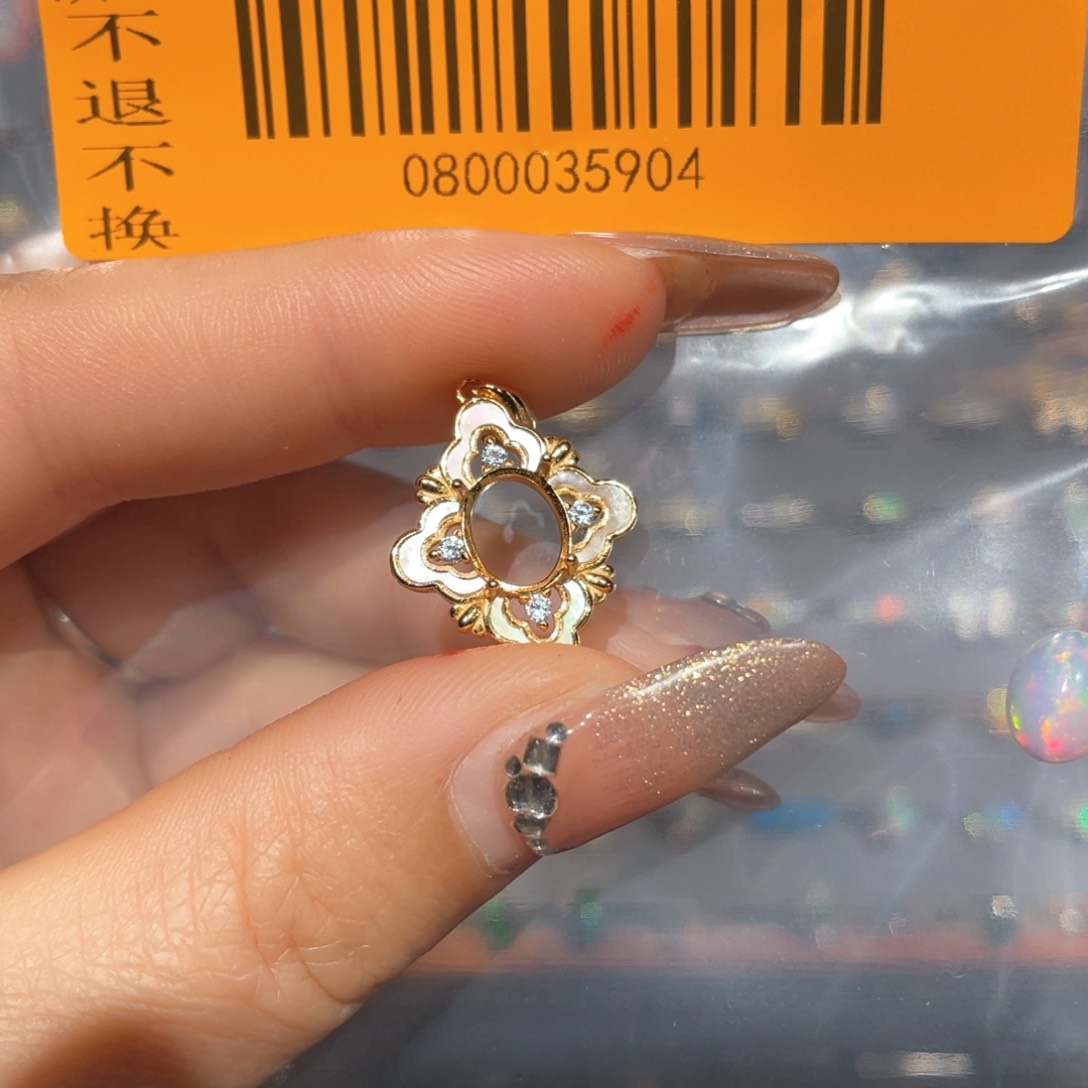 欧泊欧泊戒指银S925镶嵌生***糖