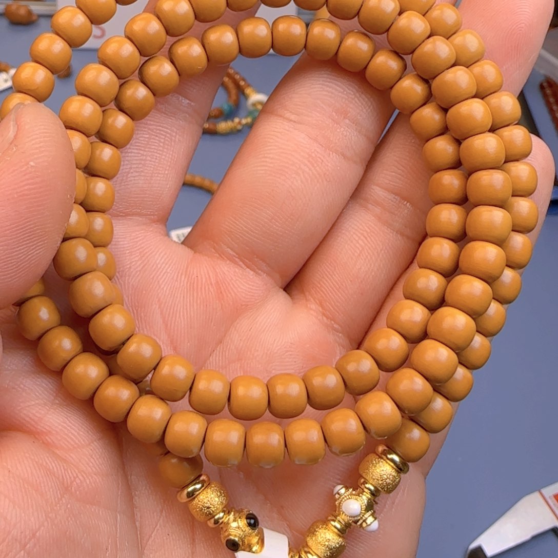 橄榄核手串核尖极限弧尺寸6.6ss全无白