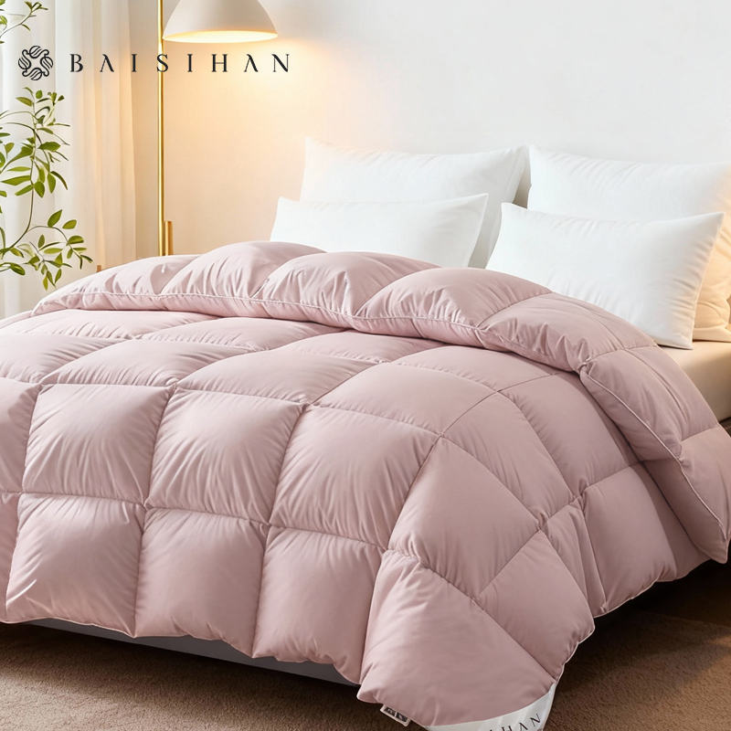 【加厚升级更保暖】90%冰城雁鸭毛绒加加厚冬被柔软舒适静保暖被子