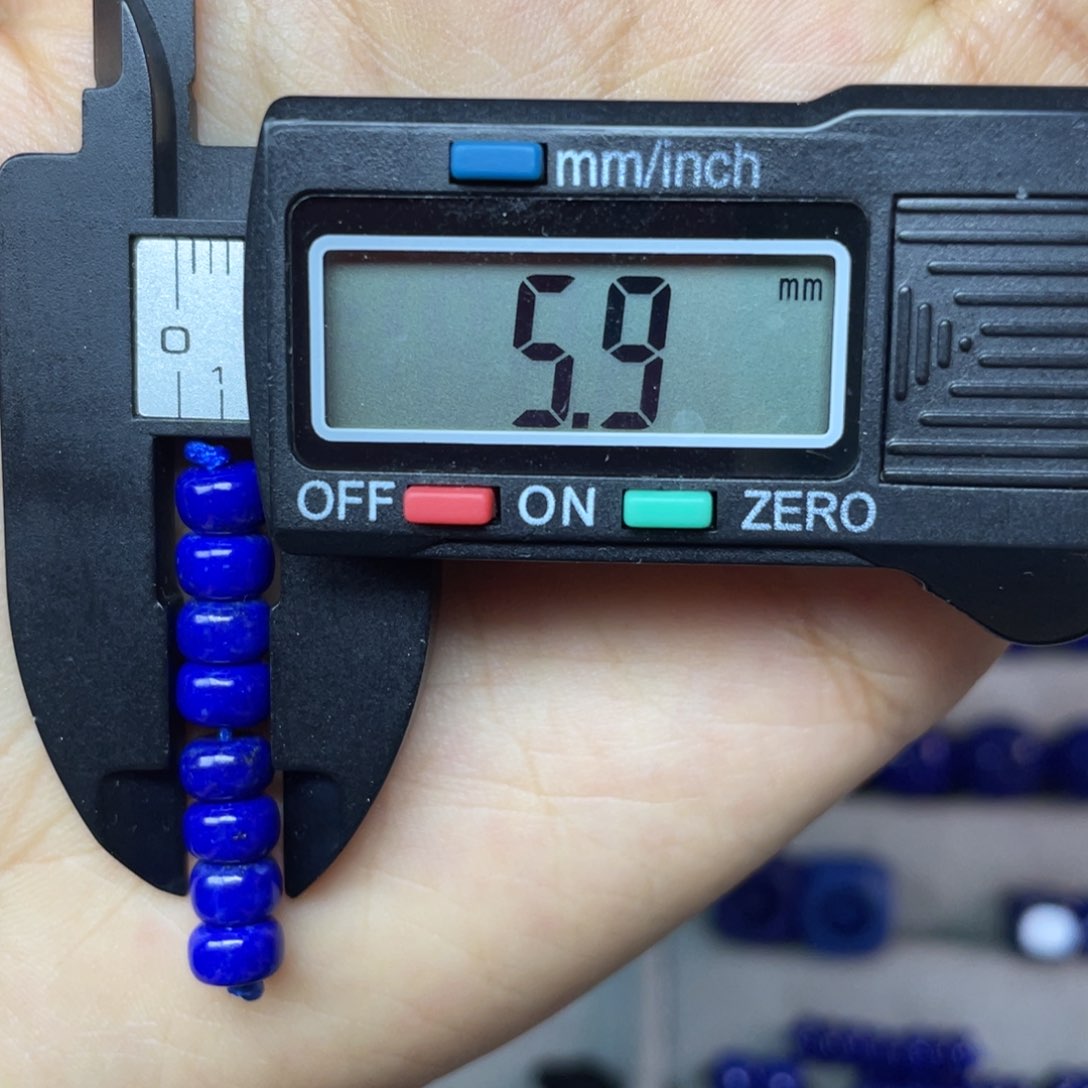 青金石未镶嵌5mm隔片配饰