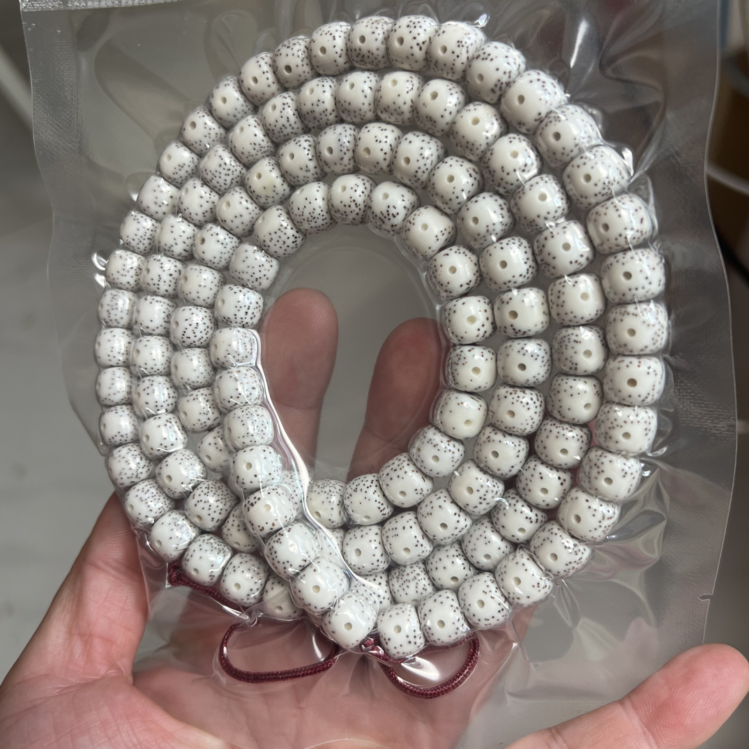 10*9脱脂顺白海南星月菩提正月大眼精选高密高瓷108长串老型