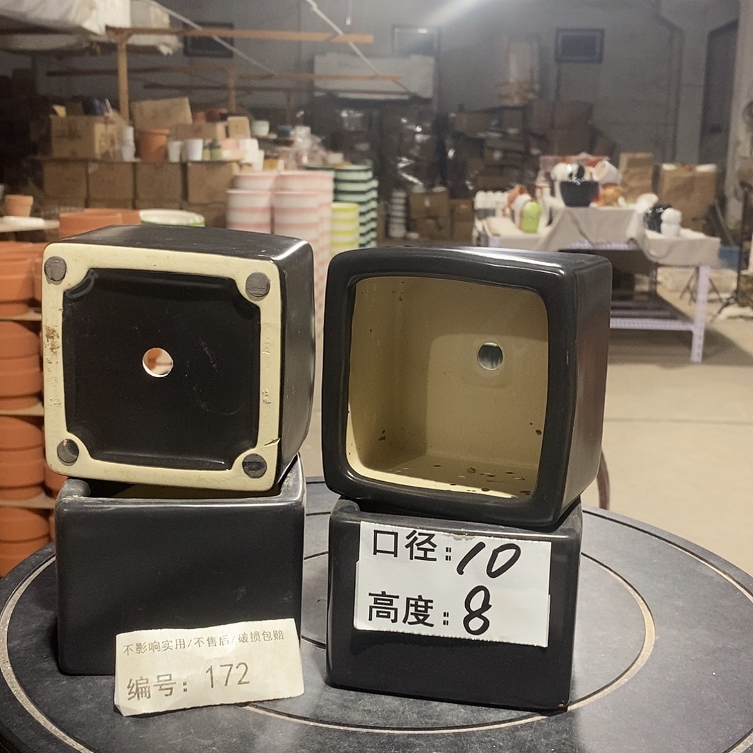 微瑕花盆-172-口10×8-4个