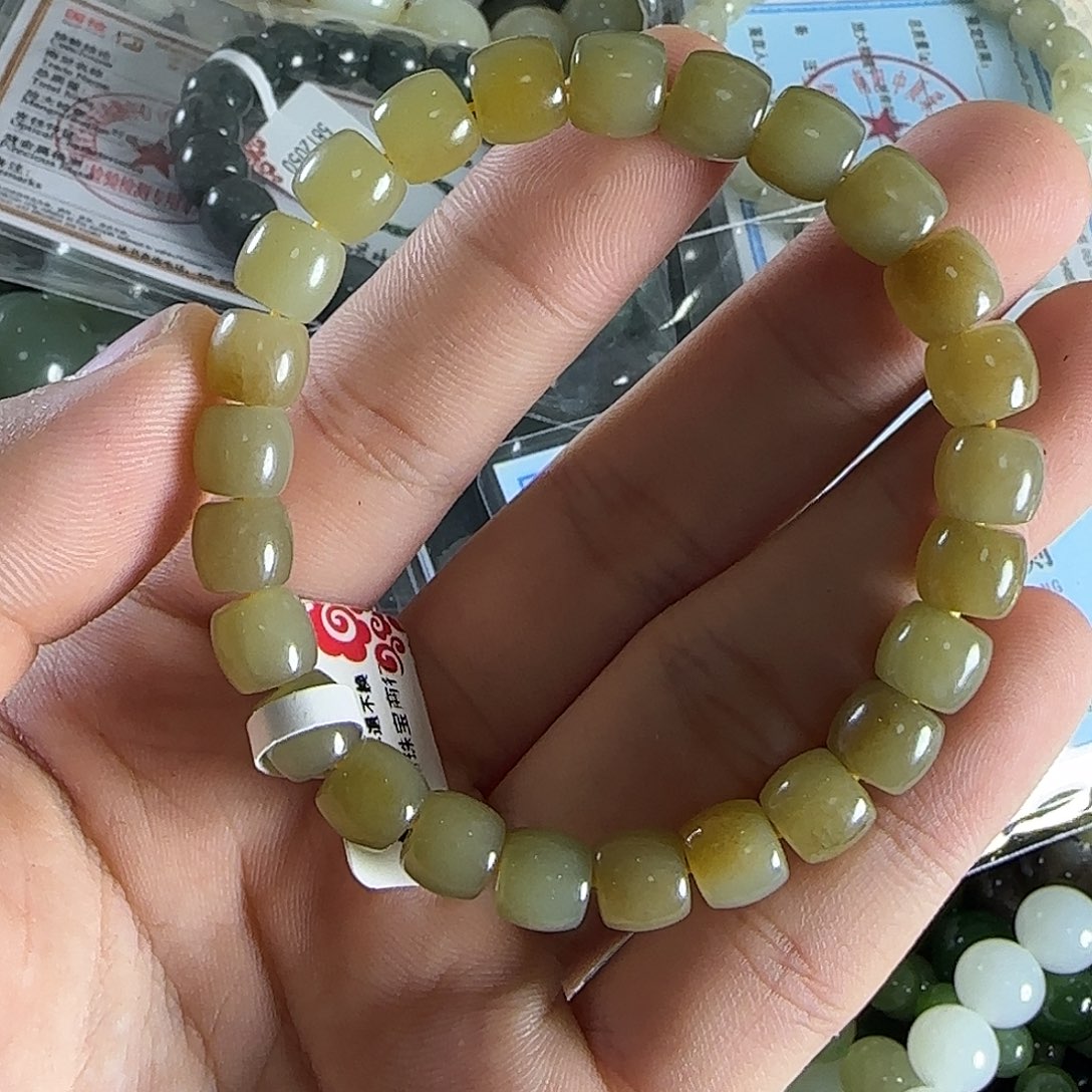 和田玉手链未镶嵌114