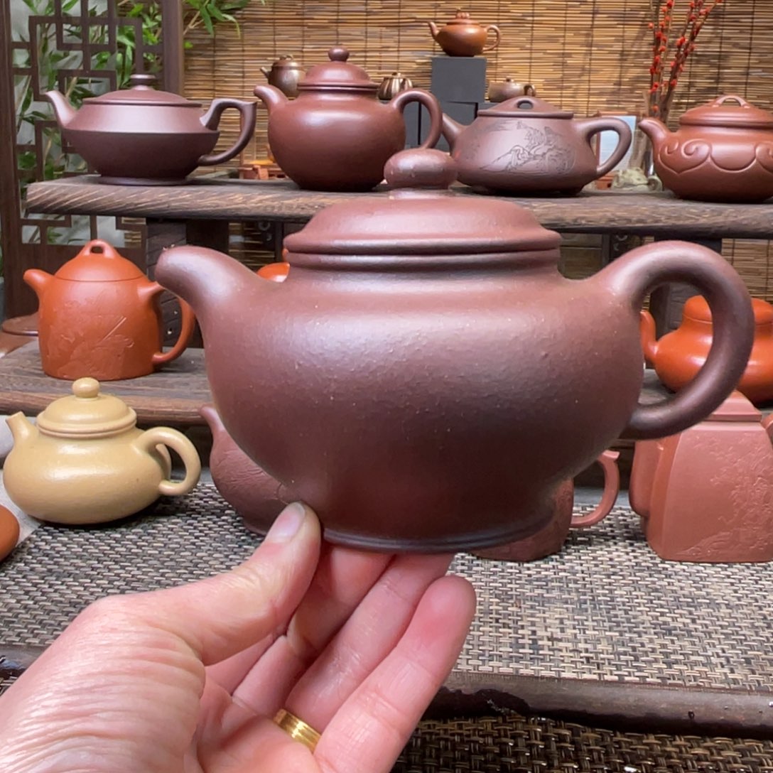 紫砂茶壶宜兴原矿紫砂手工制320