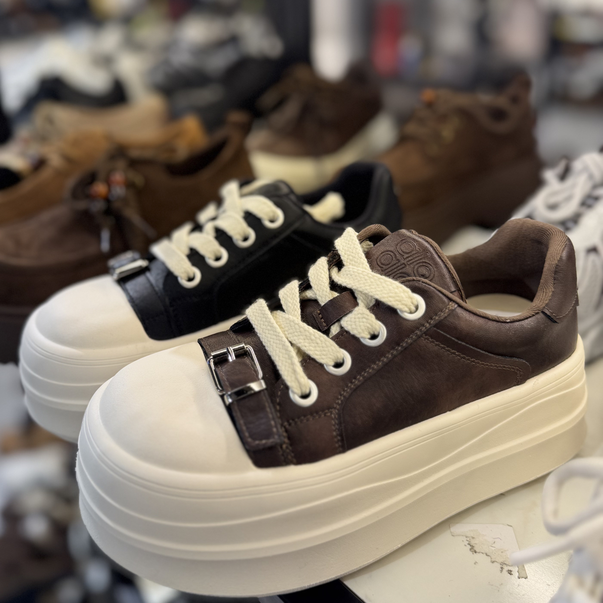 新品厚底洋气高跟板鞋休闲鞋166-68