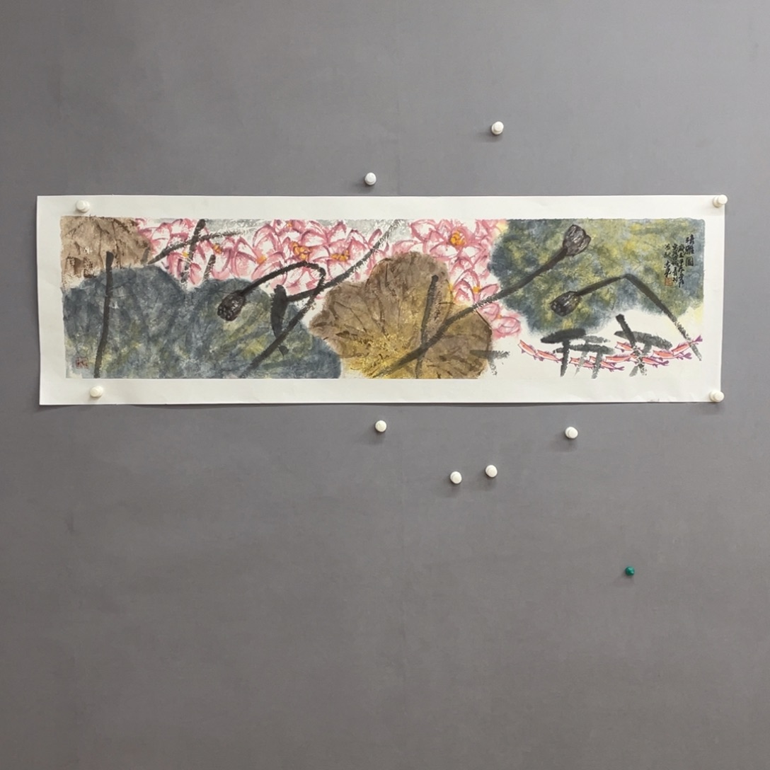 国画艺术家真人手绘