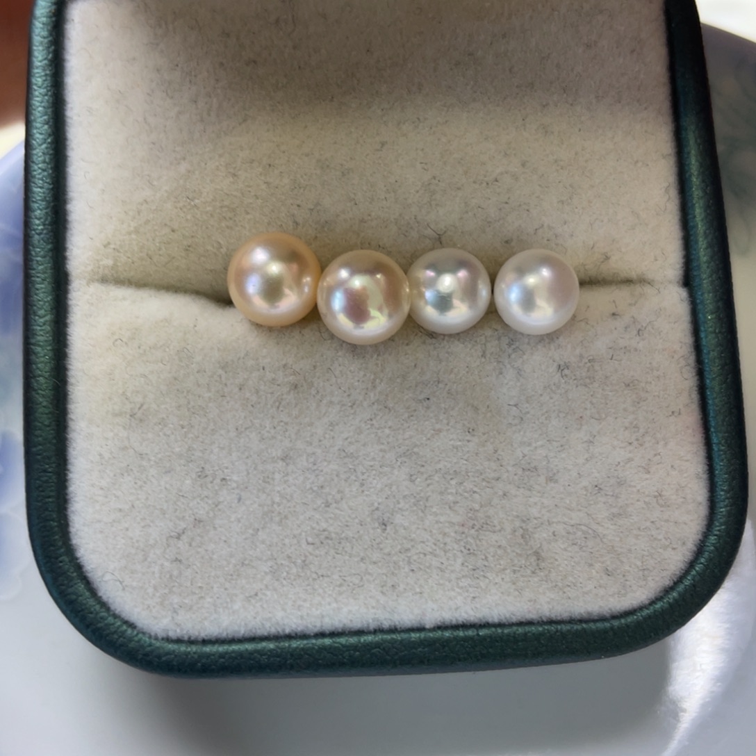 耳饰银S925镶嵌淡水珍珠发2对