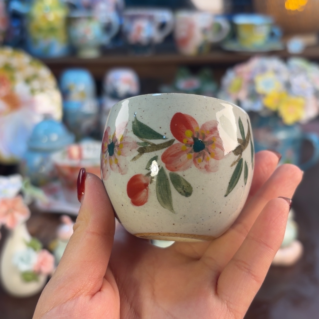 景德镇手绘高温釉下彩陶瓷茶具