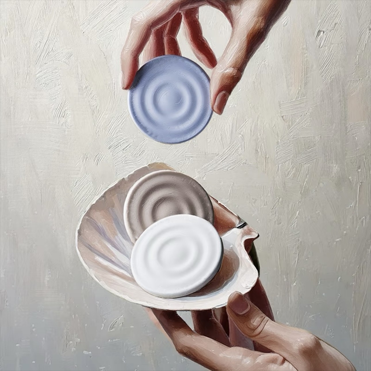 CASE纯色波漾手机支架磁吸支架适用Magsafe通用小卡一拍即合卡包