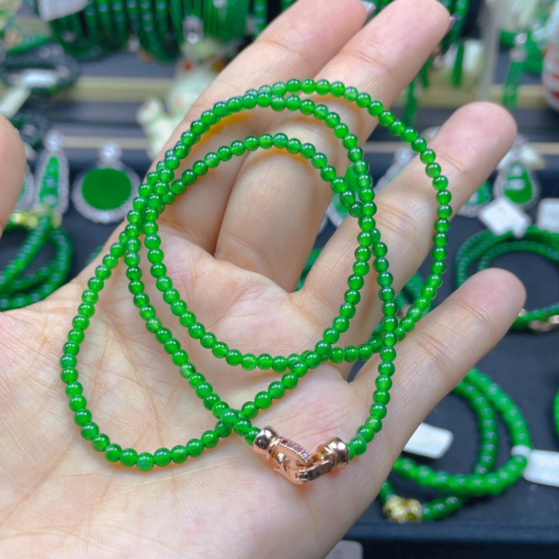 颈饰未镶嵌翡翠项链3