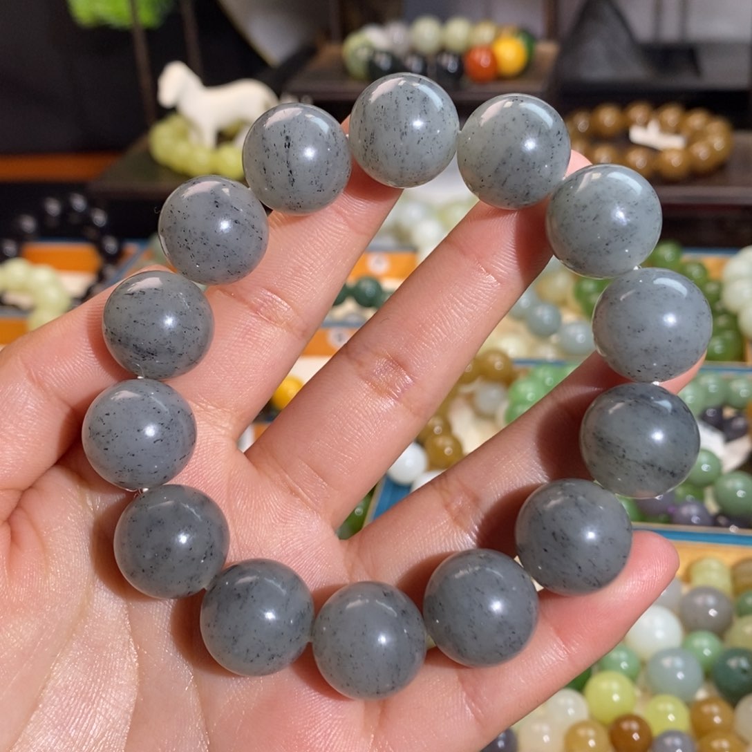 和田玉手串未镶嵌W 16