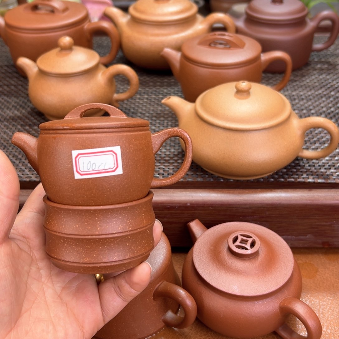 紫砂茶壶汉瓦100cc宜兴紫砂