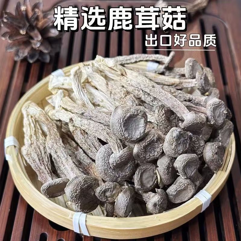 手选鲜嫩鹿茸菇干货食用菌可炖汤炒腊肉