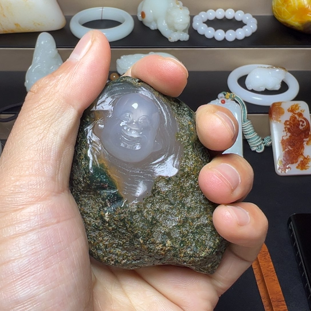 玛瑙/玉髓未镶嵌手把