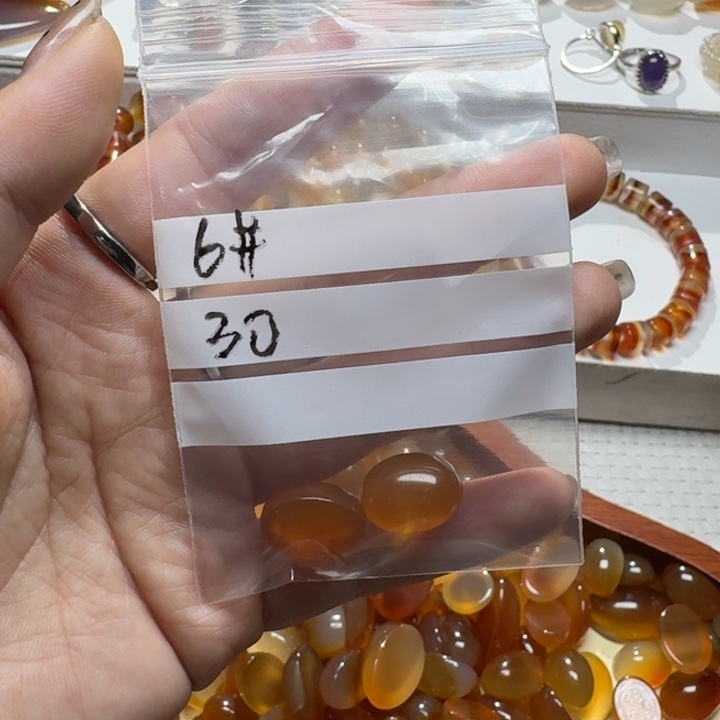 喜***多玛瑙/玉髓合金颈饰6