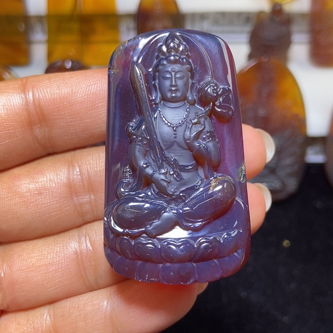 琥珀颈饰未镶嵌缅甸天然琥珀吊坠