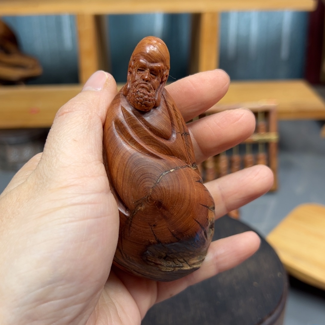 柏木崖柏木摆件手把件，72
