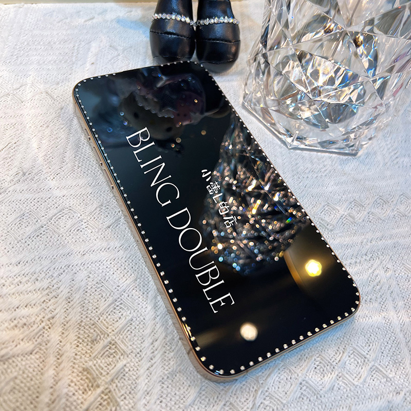 嵌入式钢化膜手机膜适用13苹果16promax全屏15pro防摔14时尚17