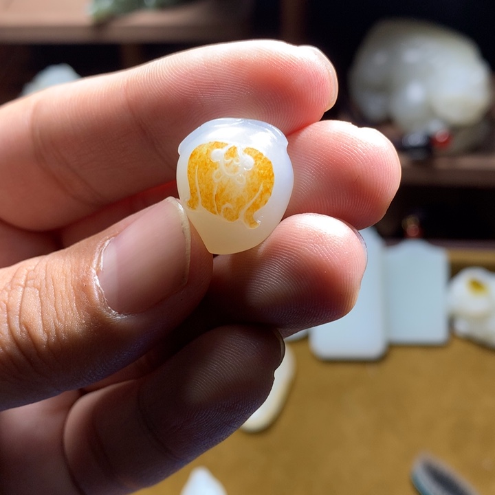 和田玉未镶嵌挂件