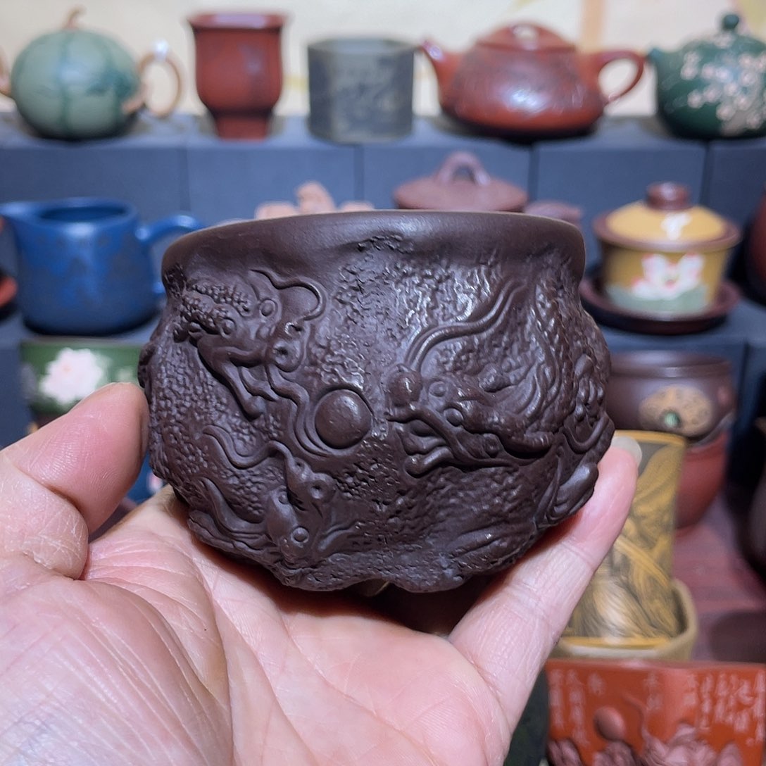 原矿紫砂手工主人杯