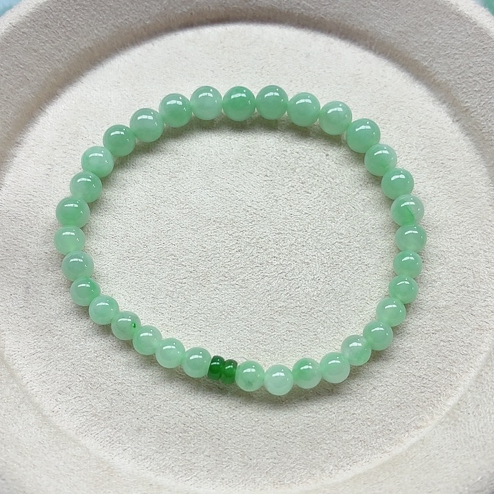 未镶嵌手链翡翠天然缅甸翡翠A货 卡6.5-5