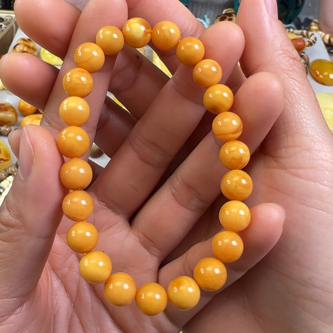 蜜蜡裸石未镶嵌蜜蜡