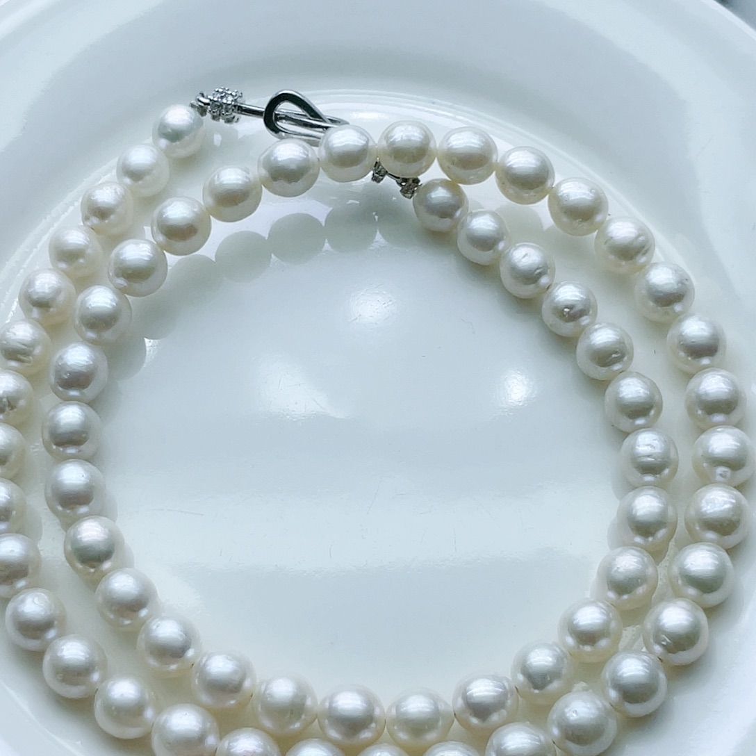 淡水珍珠颈饰钛钢