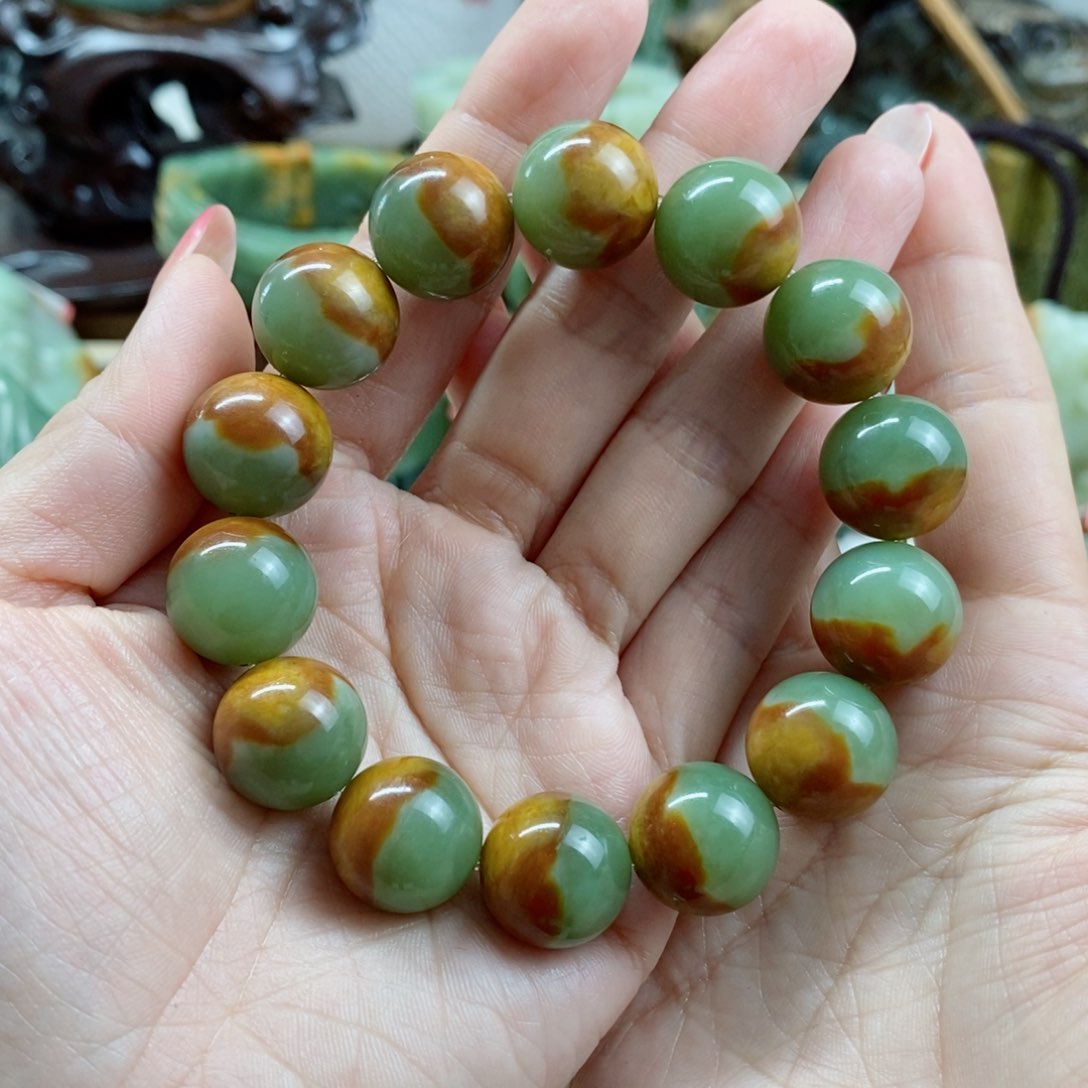 透闪石质玉手链未镶嵌