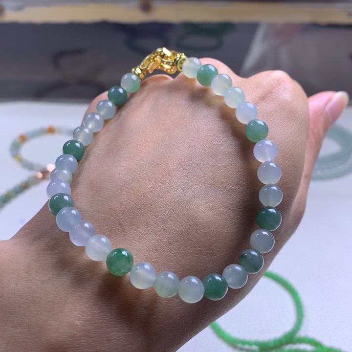 定制翡翠未镶嵌缅甸翡翠a货卡6.6