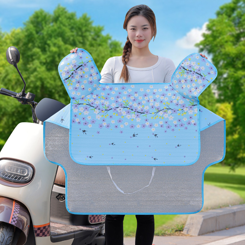 【新店福利】防晒防水电动车挡风被夏季隔热电瓶车女式新款溥款电动