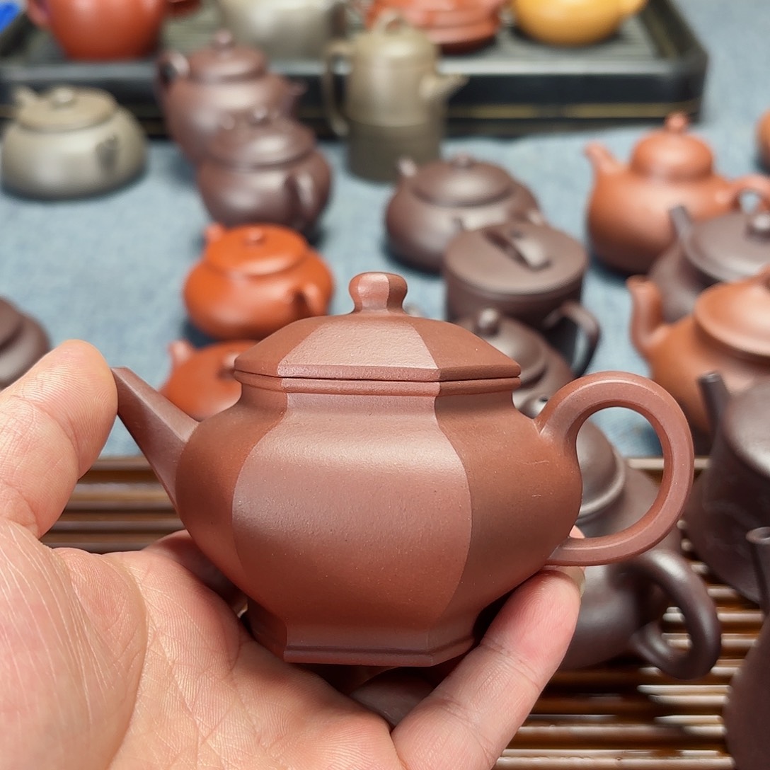 紫砂茶壶全手工六方水平