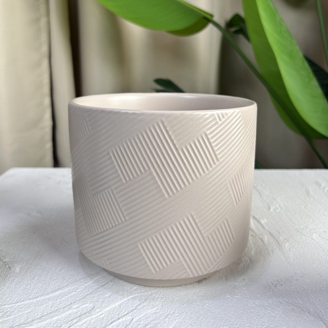 P86口16高14简约花盆适合蝴蝶兰绿萝多肉等绿植花卉盆栽室内